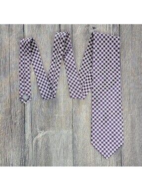 Hickey Freeman Plaid Silk Neck Tie